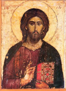 Господь Вседержитель. Византийская икона. XIII в.